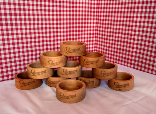 wooden sauce bowls