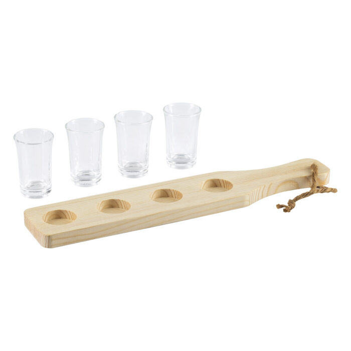 Set drvena daska i čašice - Image 3