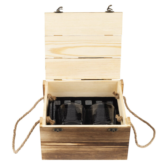 Set drvena kutija sa čašama - Image 4