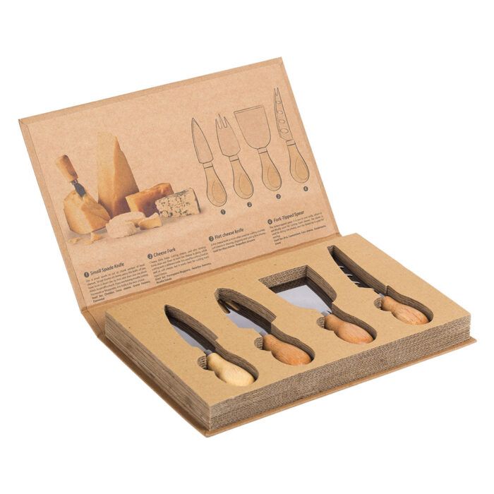 Set pribora za sir sa drvenom drškom FORMAGGIO