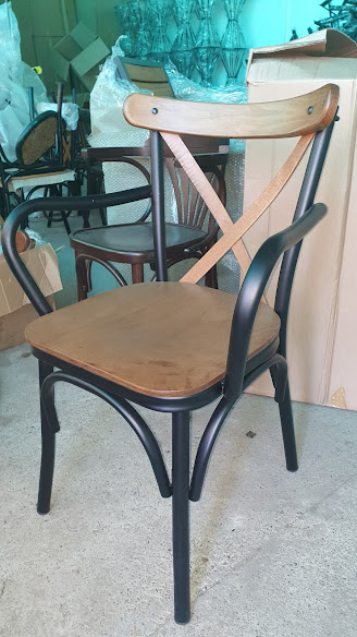 Metalna vintage stolica 004 - Slika 2